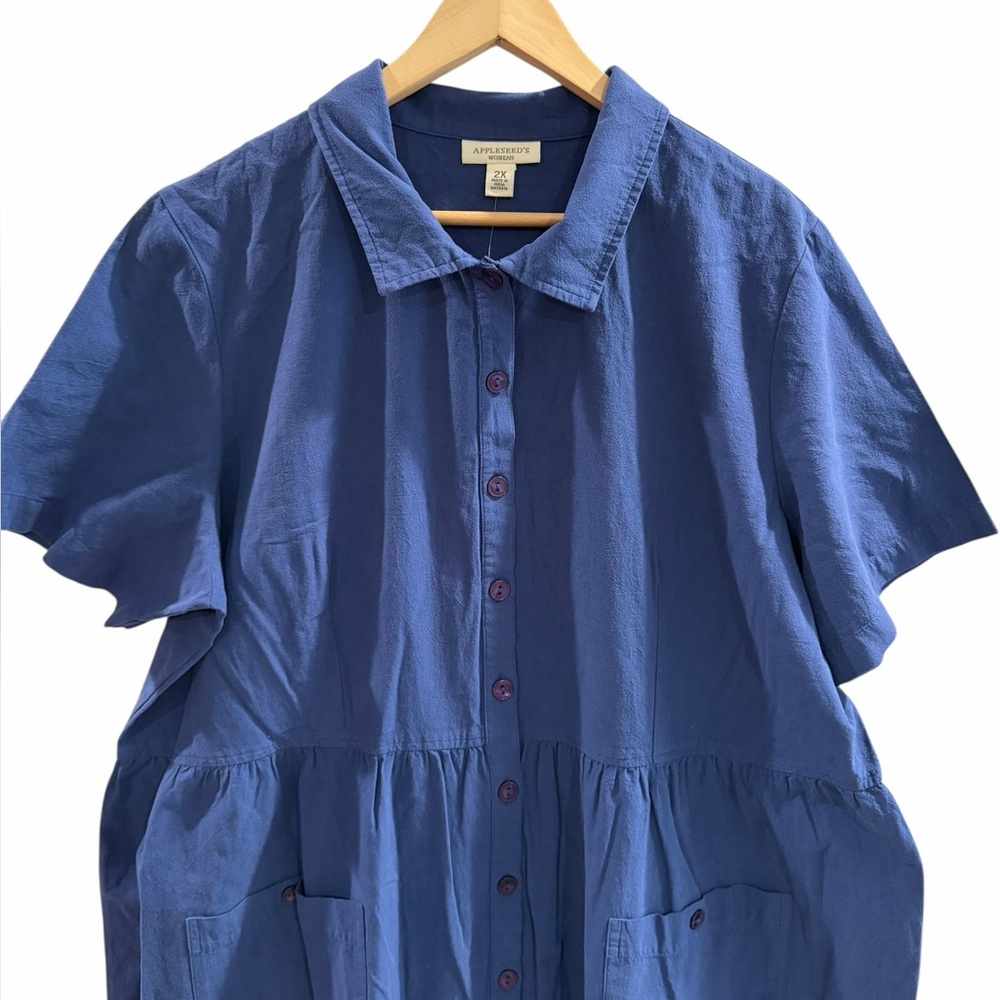 Appleseed's Plus Size Short Sleeve Dress - Picture 3 of 8